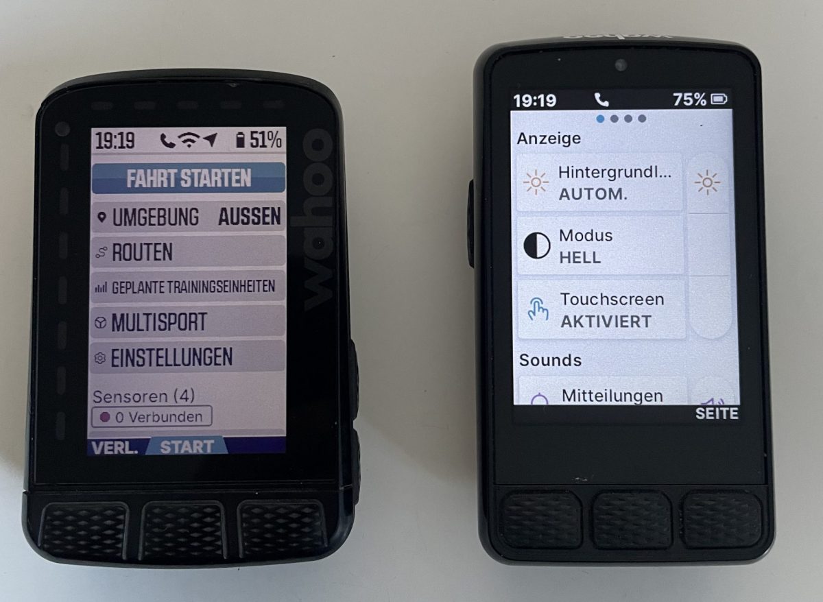 Wahoo Roam 2 und Roam 3