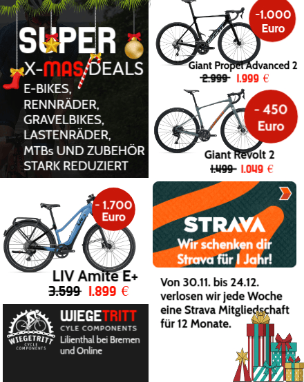 Wiegetritt E-Bikes, Rennräder, Gravel Online und Lokal in Lilienthal bei Bremen