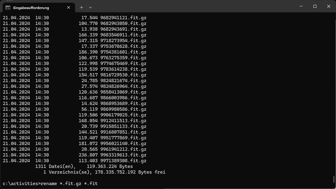 Strave Aktivitäten kopieren