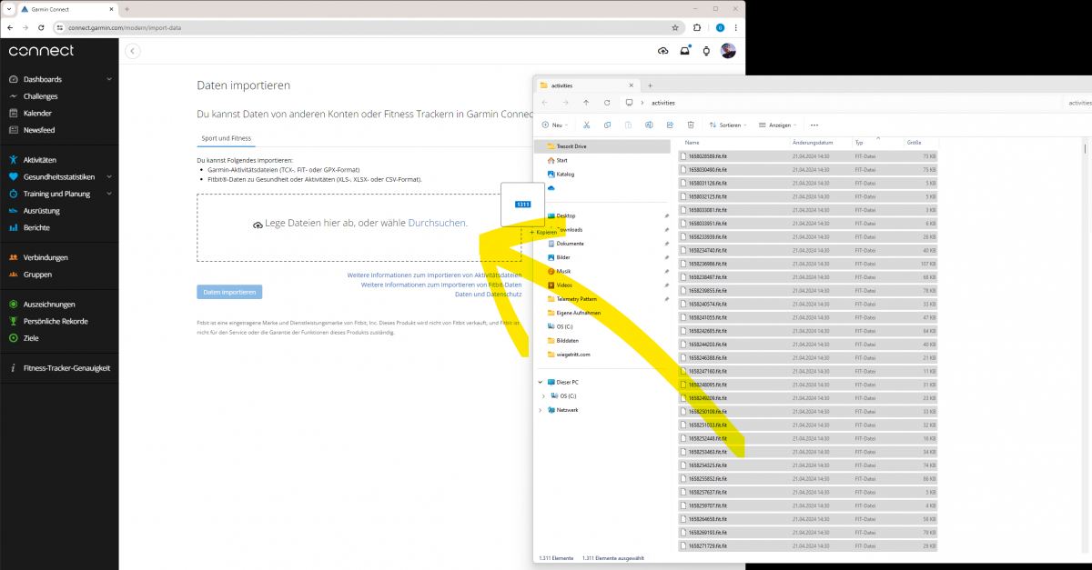Strava mit Garmin verbinden