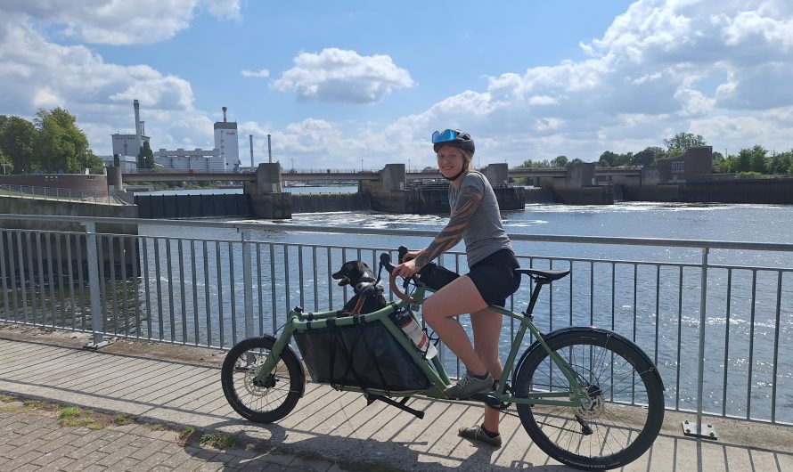 Gravelabenteuer Bikepacking mit Hund und Velo Lab Gravel Kàro