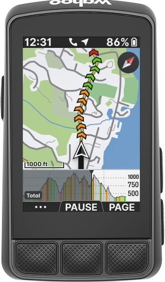 Vergleich Garmin Edge 550 mit Wahoo Bolt
