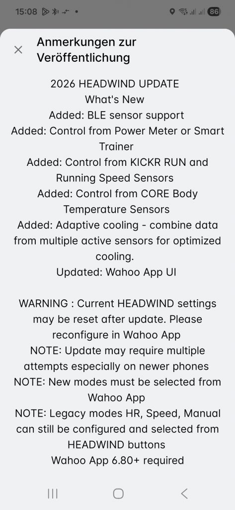 Wahoo Headwind Firmware