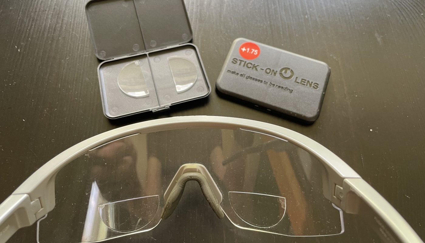 Sehhilfe für die Rennradbrille