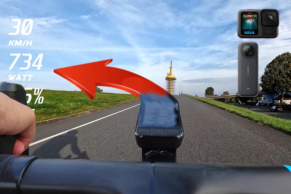 Rennrad Video mit Watt und km/h erstellen: Telemetry Overlay